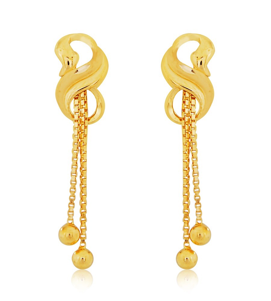 Chain type earrings sale