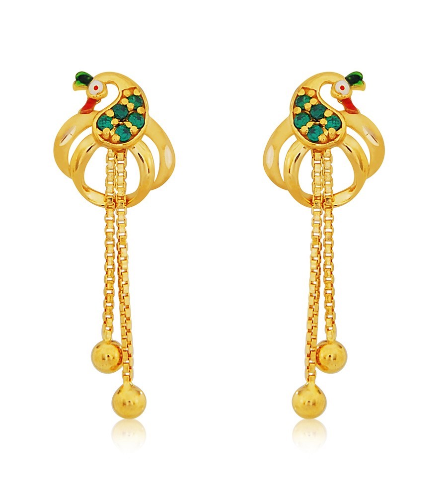 Buy 1 Gram Gold Latest Design Party Wear Long Dangle Earrings for Women