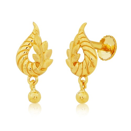 Buy Hanging Long Drop Danglers Light Weight Gold Earrings Design For Daily  Use Earrings Online