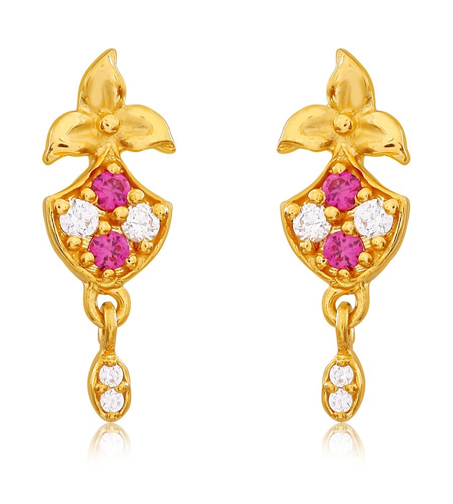 Amaryllis Gold Drop Earrings | Jewelry Online Shopping | Gold ...