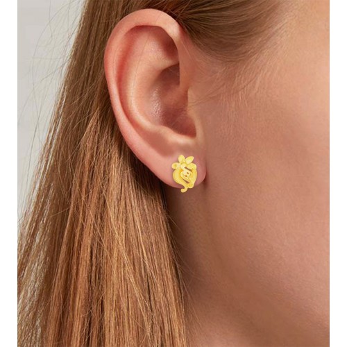 Trendy gold stud deals earrings